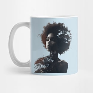 Afrocentric Woman Nature Mug